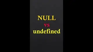 Null vs undefined