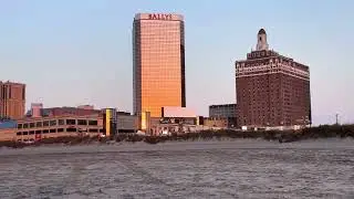 Sunrise in Atlantic City Beach, NJ