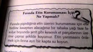 Fırında etin kurumaması için ne yapmalı