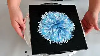 Reverse Flower Dip Using Bubble Wrap ~ A Fun And Simple Fluid Art Technique