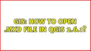GIS: How to open .mxd file in QGIS 2.6.1?
