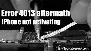 iPhone not activated because activation information could not be obtained. Error 4013 aftermath?