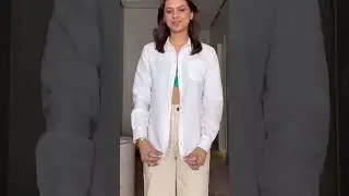 Viral shirt hack you need to know 💖 Perfect tuck-in with a cute touch 🎀 Subscribe for #fashion