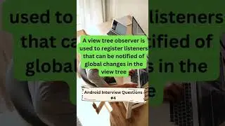 What is a ViewTreeObserver in Android ? 