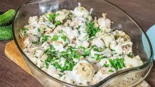 Курица с цветной капустой в духовке