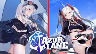 Azur Lane Enterprise and Prinz Eugen Race Outfit Showcase