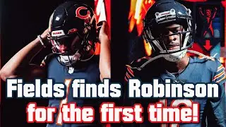 WATCH: Justin Fields connects with Allen Robinson for the first time at 2021 Chicago Bears minicamp