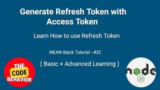 Refresh Token Generate in Nodejs Express JS | JWT refresh Token | MEAN Stack tutorial #32