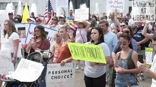 Oregonians Protest Governor Brown's Mask Mandates
