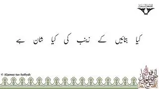 Kya Batae Ke Zainab Ki Kya Shaan Hai | Sautuliman Noha Aweel Volume 1 | Aljamea-tus-Saifiyah