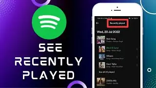 How to See Recently Played Songs On Spotify | See Spotify Song History | @Noteartener
