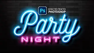 Como crear efecto de texto neon en photoshop