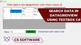 How to Search data in Datagridview using Textbox in C#