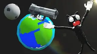 CARTOON CAT IS SHOT INTO SPACE ☄️ Bad Trevor Henderson Dupes 60 (Garry's Mod)