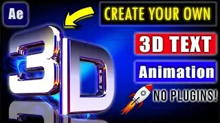 Create Your Own 3D Animated Text in After Effects - No Plugins! 🚀 Episode 4