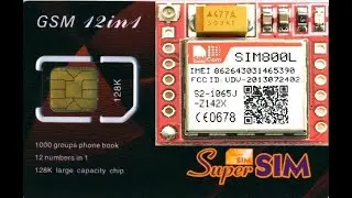 SIM800L + STK MENU   MULTI SIM карта SIM карта USIM SIM Application Toolkit SimMax SIM MAX 12in1 STK