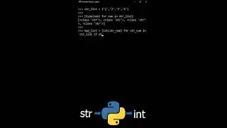Convert Python Strings to Integers!