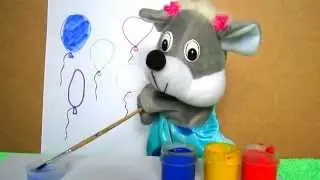 Развивающий мультфильм для малышей. Мышка Мими - Краски