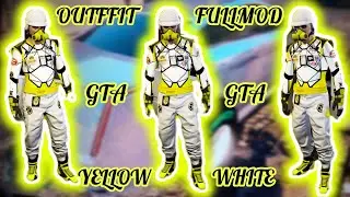 GTA V CONJUNTO FULL MOD JOGGERS BLANCOS LOGOS DINKA WHITE  X YELLOW OUTFFITS FULL MOD DE GTA V GTA5