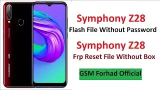 Symphony Z28 Frp & Care Flash File Without Password