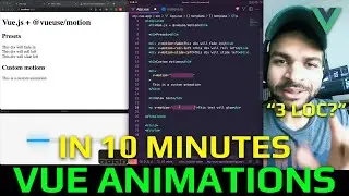 Vue Animations in 3 Lines of Code. (VueUse Motion)