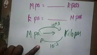 kilopascal to megapascal, megapascal to kilopascal