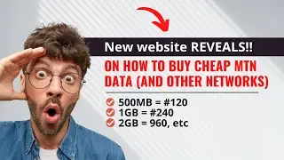 HOW TO GET MTN DATA AT CHEAPEST RATES  (PLUS OTHER NETWORKS)