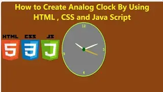 Analog Clock with HTML, CSS, and JavaScript  