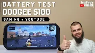 Doogee S100 Battery drain test I YouTube I Gaming I PUBG I Screen on time I 10800MAH I Helio G99