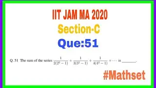 IIT JAM Mathematics 2020|| Que.51