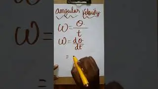 angular velocity