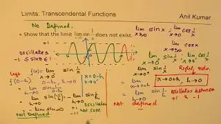 Limit for Trigonometric Functions sin(1/x) as x approaches zero
