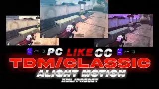 pc like cc in alight motion xml/preset || tdm classic cc in alight motion xml/preset by Arslanop7