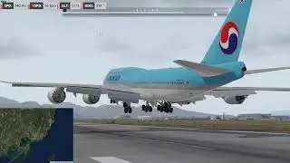 [XP11] B747-8i Jeju- Busan(RKPK) Flight