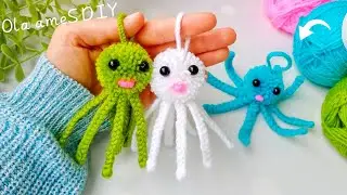 It's so Cute 💖☀️ Super Easy Octopus Making Idea with Yarn - You will Love It !! DIY Woolen Crafts