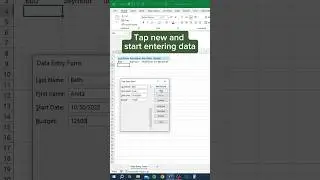 Data Entry Form in Excel‼️ 