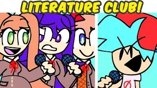 Friday Night Funkin VS Doki Doki Literature Club Reskin | Funkin At The Literature Club! (FNF MOD)