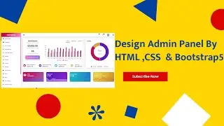 14 How to design an Admin Template by html & css | sidebar toggle and main body content ready