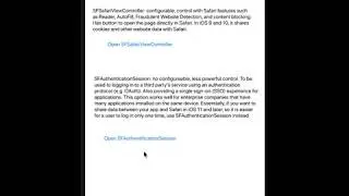 SFSafariViewController vs SFAuthenticationSession