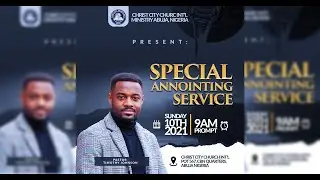 Church Flyer Design | Church Flyer design in Photoshop | Design Special Anointing Service