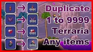 Fastest Way To Duplicate Items in Terraria From 1 to 9999 (v1.4.4.9)
