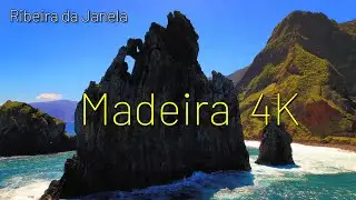 Ribeira da Janela  viewpoint MADEIRA ISLAND 4K, Scenic Relaxation, Ocean views and wave sounds