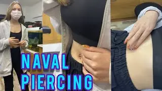 Navel piercing experience| Navel piercing  cute girl | Belly button set | Belly piercing 2021