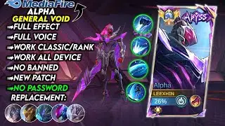 Script Skin Alpha Abyss General Void No Password | Full Effect Voice | New Patch