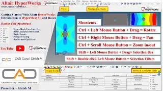 Getting Started with HyperMesh User Interface | Basics of  Structural Analysis | HyperMesh Tutorials