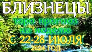 ГОРОСКОП БЛИЗНЕЦЫ С 22 ПО 28 ИЮЛЯ НА НЕДЕЛЮ ПРОГНОЗ. 2024 ГОД