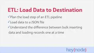 ETL: Load Data to Destination with Node.js
