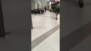 Walking at Kuwait airport!
