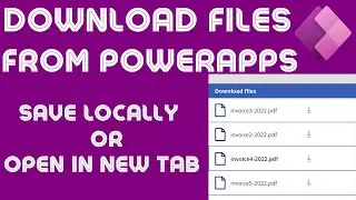 How to Download Files Directly from PowerApps Gallery or Open in New Tab | Powerapps File Download