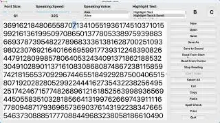 1 Million Digits Of Pi Read By TypeIt ReadIt - Part 3 of 4 - 1,000,000 - HD Video